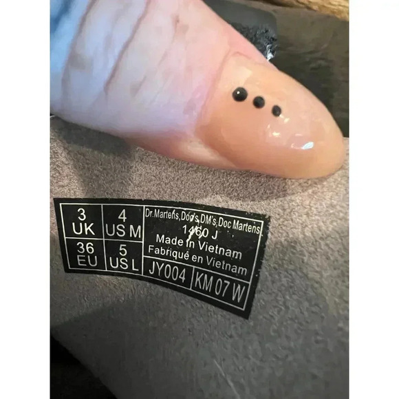 DR MARTENS WHITE PATENT LEATHER ZIP SIDE BOOTS WOMEN SIZE 5 - Picture 5 of 7